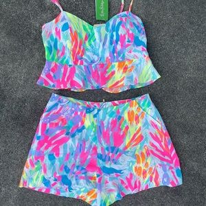 NWT Lilly Pulitzer Sparkling Sands Linnea Set